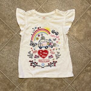 White be true to you positive vibes tshirt